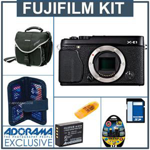 $1,049 for the Fujifilm X-E1 bundle + save up to $1,002 with lenses and accessories.