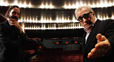 Keanu Reeves and Martin Scorsese in the documentary "Side by Side."
