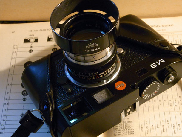 The 1934 5cm F1.5 Sonnar, converted using a 1980s Jupiter-3 focus mount. Brian Sweeney