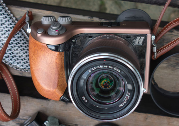 The Hasselblad Lunar, metal and wood finish made to look like cheap plastic. | Brad Morris