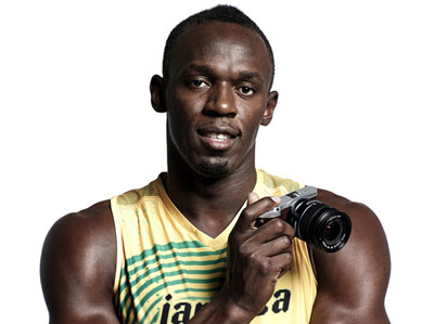Usain Bolt likes the NX300: He may not be a photographer, but the fastest man on earth sure as hell knows what's fast...