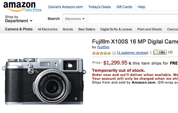 Preorder Fujifilm’s New Marvel, the X100S